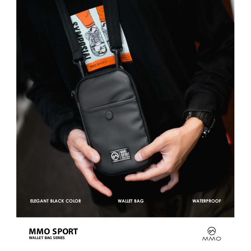 Mmosport Mens Sling Bag Hanging Wallet Card Wallet รุ่นติดกระดุม ...