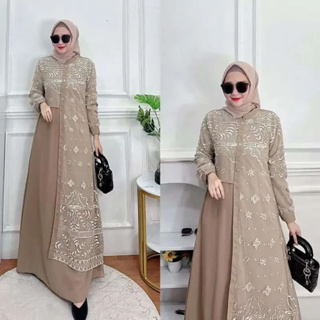 Putih ล่าสุด GAMIS ALLENA DRESS BL SIZE M L XL XXL วัสดุ Brocade BABYDOLL MIX Brocade ล่าสุด ผู้หญิง GAMIS สีขาว MOCCA LILAC สีเทา ร่วมสมัย JUMBO Get ผู้หญิง GAMIS ไม่มีชุดเดรส HIJAB สําหรับมุสลิม ผู้หญิง มุสลิม เสื้อผ้าเกาหลี สําหรับ ผู้หญิง