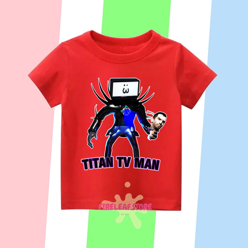 ใหม่ล่าสุด-titan-tv-man-เสื้อยืดลําลอง-แขนสั้น-พิมพ์ลาย-unisex-วัสดุพรีเมี่ยม-สําหรับเด็ก