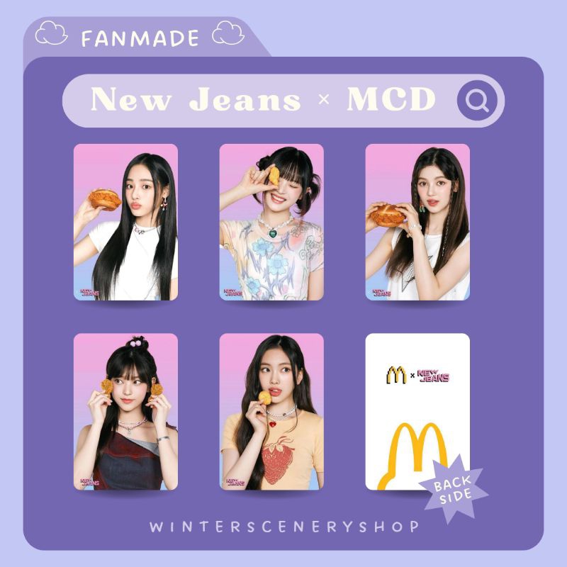 photocard-กางเกงยีนส์-x-mcd0nalds-โฟโต้การ์ด-แฮนด์เมด-รับสมาชิกทุกคน-ทิวทัศน์ฤดูหนาว