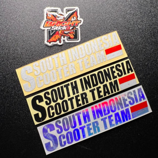 สติกเกอร์ SOUTH INDONESIA สกูตเตอร์ TEAM ตัดสติกเกอร์