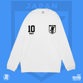 เสื้อยืดแขนยาว พิมพ์ลายอนิเมะทีมชาติฟุตบอล JFA Jersey Fan Club Fantasy สไตล์ญี่ปุ่น