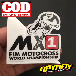 Print Cut MX1 MOTOCROSS1 สติกเกอร์เคลือบเงา พิมพ์ลาย สําหรับติดตกแต่งหมวกกันน็อค รถจักรยานยนต์ รถยนต์