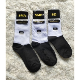 ถุงเท้า SD SD SD SD SMA PE แบบหนา มีสีดํา และสีขาว