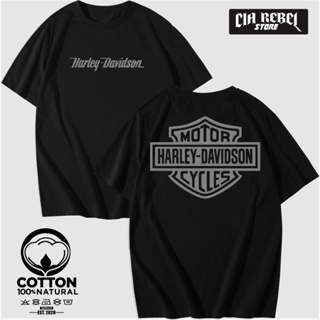 เสื้อยืด ลาย Harley Davidson สําหรับยานยนต์
