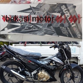 สติกเกอร์ลอกลาย suzuki satria fu Black. 2014-15 original motogp Series