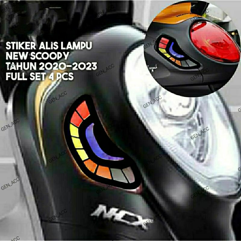 ใหม่ Scoopy ไฟเลี้ยว Variations สติกเกอร์สําหรับ 2020-2023 | Shopee ...