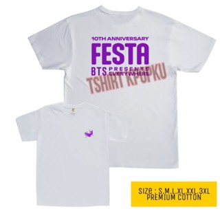 เสื้อยืด ลาย bts 10th Tiedye FESTA สไตล์เกาหลี (เวอร์ชั่นเขียน)