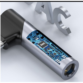 อะแดปเตอร์เสียง DAC ชิป 90 องศา USB type C เป็น 3.5 มม. (ใช้ได้กับอุปกรณ์ทุกประเภท C ไม่เหมาะสําหรับการย้อนกลับ)