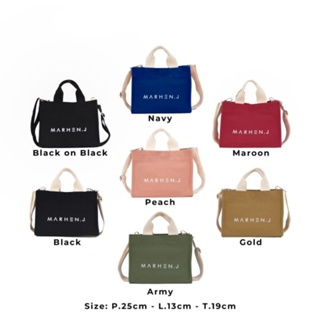 Tas MH J RICO CANVAS กระเป๋าถือ แบบหนา พรีเมี่ยม สไตล์เกาหลี