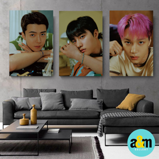 Exo โปสเตอร์ไม้ HEAR ME OUT Version I Wall Hanging Room Decoration I K-POP โปสเตอร์ไม้ตกแต่งห้อง - A&amp;M