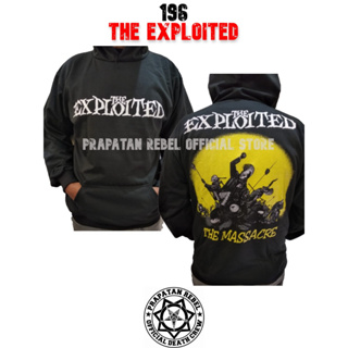 เสื้อกันหนาว มีฮู้ด EXPLOITED แบบสวมหัว ร็อคพังก์ เมทัล เพลง PRAPATAN REBEL