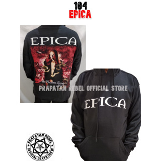 เสื้อกันหนาว มีฮู้ด แบบสวมหัว ลาย EPICA Rock Punk Metal Music PRAPATAN REBEL