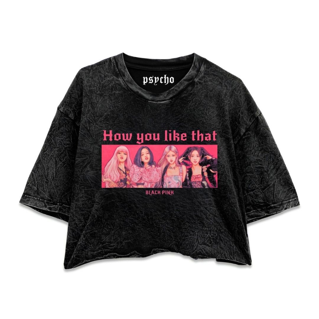 เสื้อครอปท็อป ขนาดใหญ่ พิมพ์ลาย Moral Turpitude "How You Like That