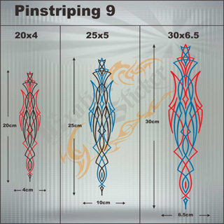 Pinstriping สติกเกอร์ตัดตัวรถมอเตอร์ไซค์ 9 ลิส