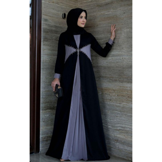 Hitam GAMIS TERBARU DARA DRESS BP ชุดเดรส สไตล์โมเดิร์น หรูหรา เรียบง่าย สําหรับผู้หญิง ไซซ์ M L XL XXL