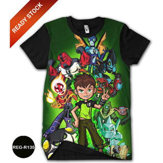 เสื้อยืด พิมพ์ลายการ์ตูน Ben 10 Alien Force สําหรับเด็ก REG-R135