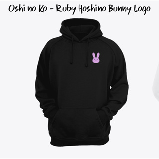 เสื้อกันหนาว มีฮู้ด ลายโลโก้การ์ตูนอนิเมะ Ruby Hoshino Bunny Oshi no Ko K0224