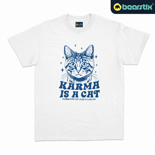 Bearstix เสื้อยืด ลาย Karma Is A Cat Kaos Taylor Swift Baju Midnights สําหรับผู้ชาย