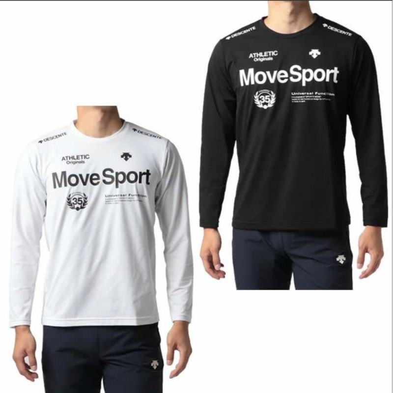 เสื้อยืดกีฬา-แขนยาว-ลาย-descente-move-sport