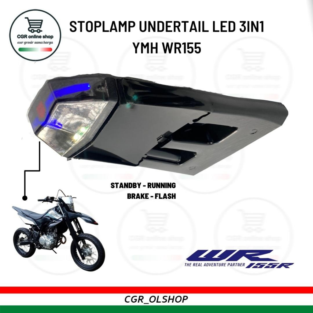 Undertail Led Yamaha WR155 โคมไฟหยุด LED 3 in 1 WR155 | Shopee Thailand
