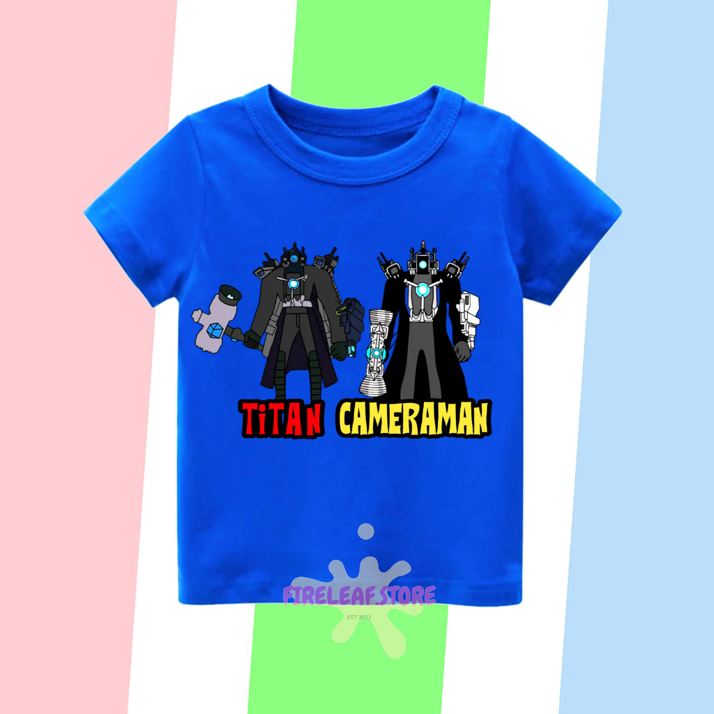 เสื้อยืด-พิมพ์ลาย-titan-cameramans-upgrade-พรีเมี่ยม-สําหรับเด็ก