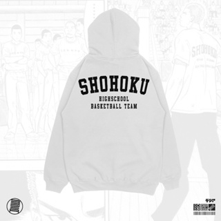 เสื้อกันหนาว มีฮู้ด ลายการ์ตูนอนิเมะ Shohoku Highschool Basketball Team Slam Dunk สไตล์ญี่ปุ่น