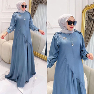 Gamis TERBARU BALQIS DRESS BO Material CRINKLE AIRFLOW SIZE M L XL XXL ชุดเดรสสั้น หรูหรา สีดํา สําหรับผู้หญิงตั้งครรภ์