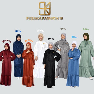 Putih ขายดีที่สุด !! Gamis ชุดเดรสแฟชั่น แขนสั้น สีขาว สไตล์โมเดิร์น สําหรับเด็กผู้หญิงวัยรุ่น 9-17 ปี