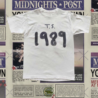 T.s VINTAGE เสื้อยืด 1989 เสื้อยืดลําลอง แขนสั้น พิมพ์ลายกราฟิก Y2K สไตล์เทย์เลอร์