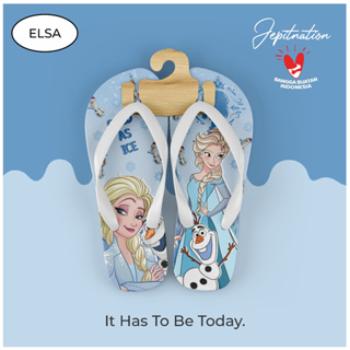 [Flip Flops] รองเท้าแตะลําลอง ฟองน้ํา ไม่ใช่ยาง ลาย Frozen Elsa เหมาะกับเดินชายหาด สําหรับผู้หญิง และผู้ใหญ่