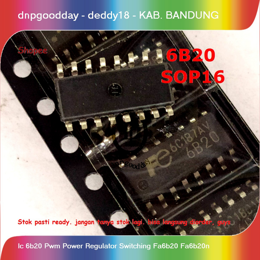 Ic 6b20 Pwm Power Regulator Switching Fa6b20 Fa6b20n | Shopee Thailand