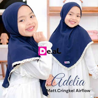 Arjuna Instant HIJAB CRINKLE ADELIA POLOS ORI DE.AL HIJAB