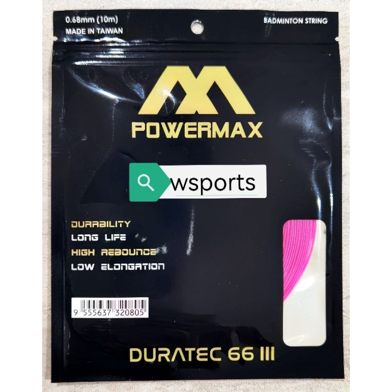 Powermax Power Max Duratec III 66 สายแบดมินตัน ของแท้ สีรุ้ง | Shopee ...