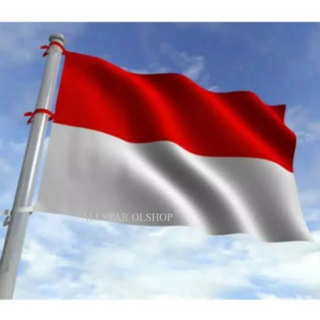 ธงชาติอินโดนีเซีย มีหลายขนาด สีแดง และสีขาว