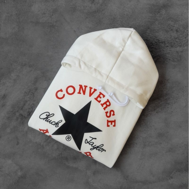 เสื้อแจ็กเก็ตกันหนาว-มีฮู้ด-ลายโลโก้-converseallstar-คุณภาพดี