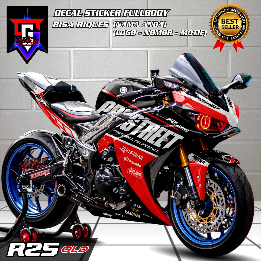 ใหม่ล่าสุด Decal สติกเกอร์ R25 OLD Full Body Motor R25 OLD Decal ...