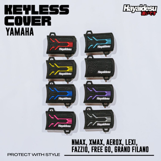 Hayaidesu ปลอกกุญแจรีโมตรถยนต์ ไร้กุญแจ สําหรับ Yamaha All New NMAX XMAX Connected AEROX 155 LEXI 125 Fazzio Grand Filano Hybrid Free Go