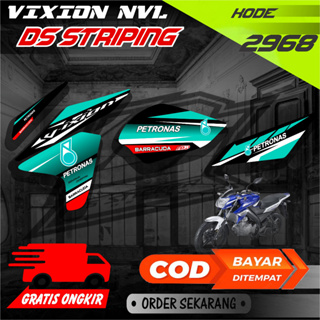 2968 Vixion NVL Vixion Lighting LisT Petronas สติกเกอร์ลายทาง