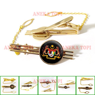 Jata State Tie Clips - คลิปหนีบเนคไท แบบมีจิตวิญญาณ ทุกรุ่น - คลิปเนคไทมาเลเซีย KPM - คละหมวก