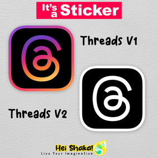 Heishaka สติกเกอร์ไวนิล ลายโลโก้ Social Media Icon กันน้ํา สําหรับติดตกแต่ง