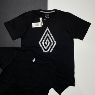 เสื้อยืด พิมพ์ลาย HITAM Amd 788 VOLCOM สีดํา สําหรับผู้ชาย