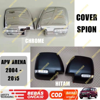 ฝาครอบกระจกโครเมี่ยม สีดํา แบบเปลี่ยน สําหรับ Suzuki APV Arena Old 2004 2011 2015 Type GL GX GA