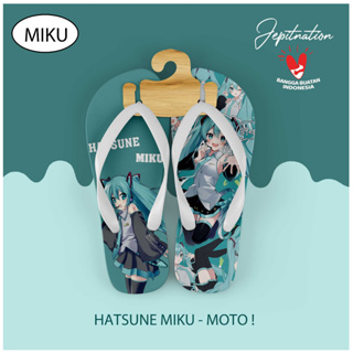 [Flip Flops] Hatsune Miku รองเท้าแตะฟลิปฟลอปลําลอง ฟองน้ํา ไม่ใช่ยาง เหมาะกับเดินชายหาด สําหรับผู้หญิง และผู้ชาย