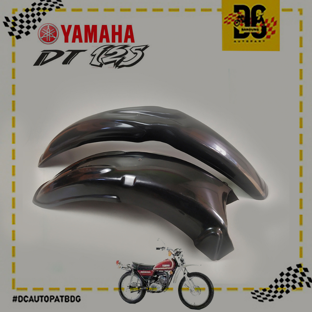 บังโคลน-dt125-trail-vintage-dt125-yamaha-สีดํา