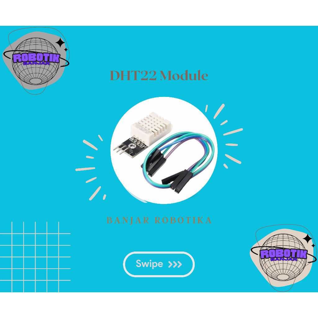 โมดูลเซนเซอร์อุณหภูมิ และความชื้น DHT22 DHT22 DHT-22 - Arduino Sensor ...