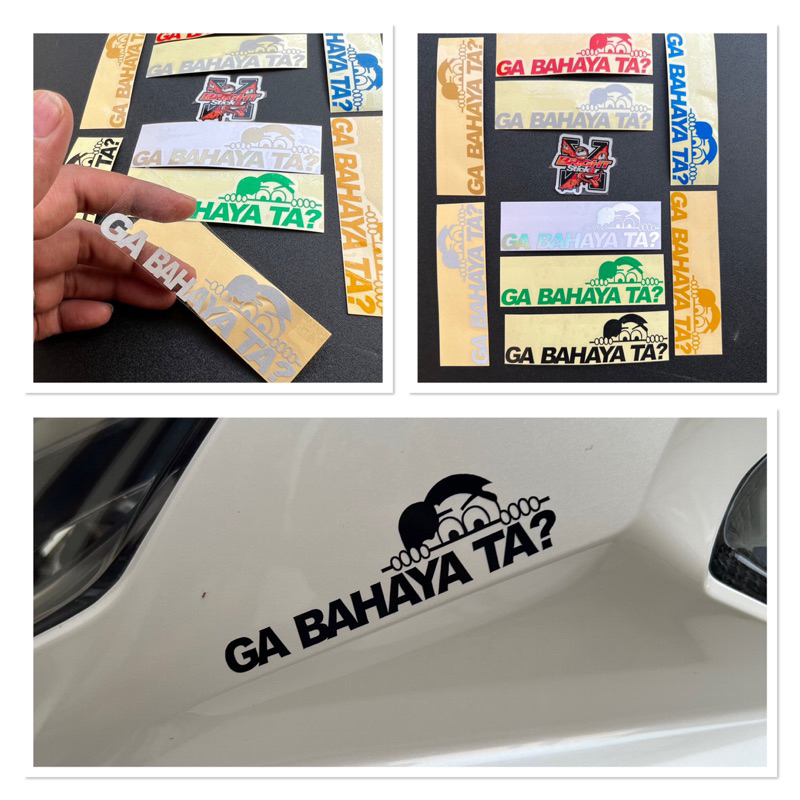 สติกเกอร์ Ta Sticker No Danger Ta Cutting สําหรับติดตกแต่ง | Shopee ...