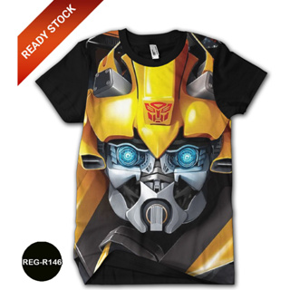 เสื้อยืด พิมพ์ลายอนิเมะ Transformers Bumblebee REG-R146 สําหรับเด็ก