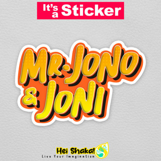 Heishaka สติกเกอร์ไวนิล MR Jono And Joni กันน้ํา สําหรับติดตกแต่งคลัทช์เพลง