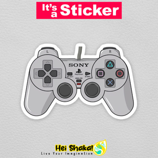Heishaka สติกเกอร์ไวนิล Playstation PS1 Dualshock กันน้ํา สไตล์เรโทร สําหรับเล่นเกม